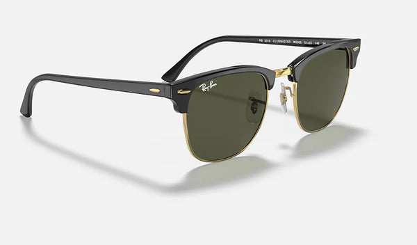 Vintage Ray-Ban Clubmaster Sunglasses RB3016 Black and Gold