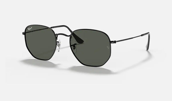 Ray- Ban Flat Lens Hexagonal Sunglasses Rb 3548-N 001 - Black frame