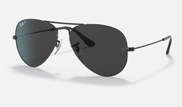 RayBan Aviator RB3025 Black Frame Black Lens Sunglasses